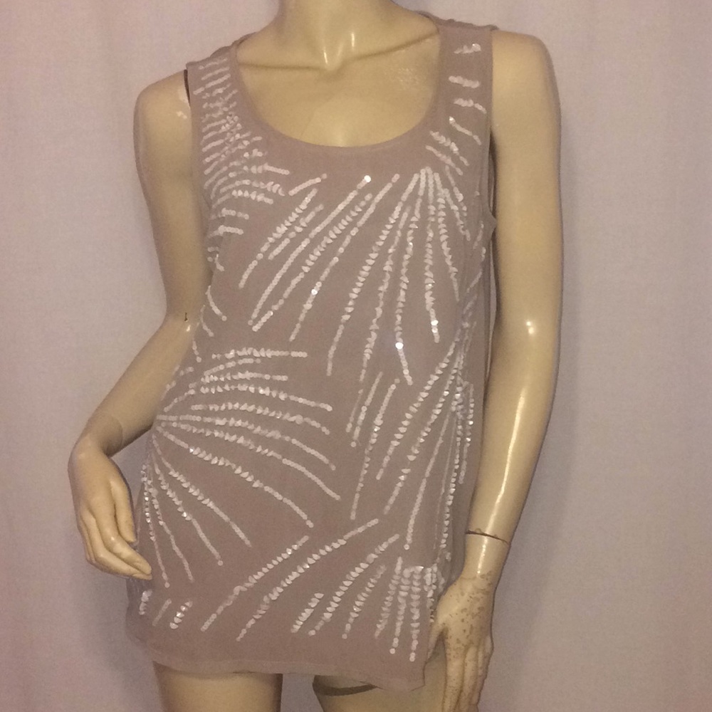 Cold water Creek Sequin Tank Top Size M 10/12